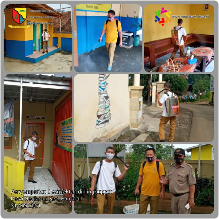 PENYEMPROTAN DESINFEKTAN DI LINGKUNGAN KANTOR DESA NEGLASARI