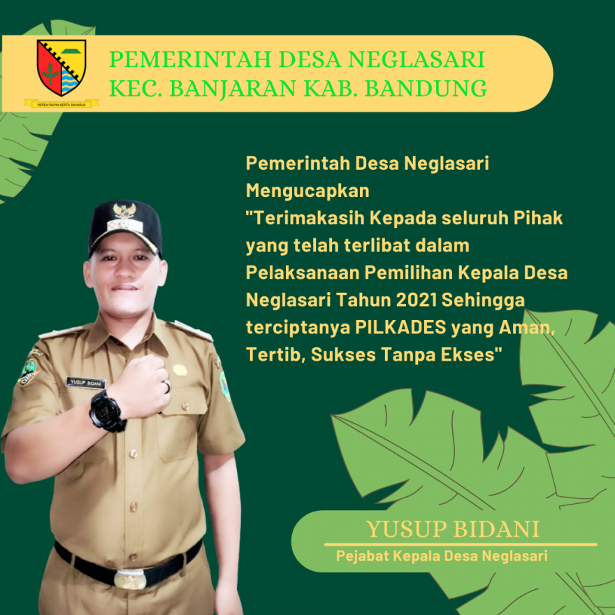 PILKADES DESA NEGLASARI AMAN, TERTIB, SUKSES TANPA EKSES